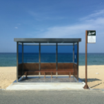 This is the bus stop that Gangneung City recreated for BTS fans in search of the place